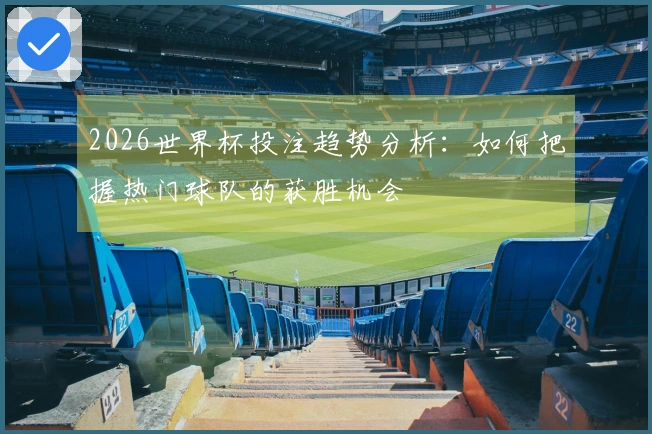 2026世界杯投注趋势分析：如何把握热门球队的获胜机会