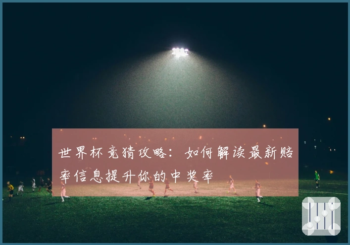 世界杯竞猜攻略：如何解读最新赔率信息提升你的中奖率